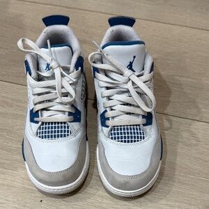 Nike Kids White and Blue Sneakers